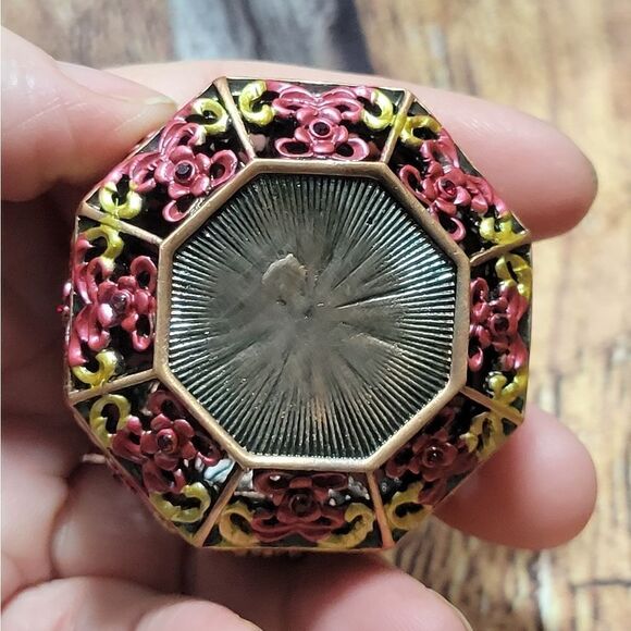 Hexagon Shaped Trinket Box with Gemstones - Picture 6 of 9